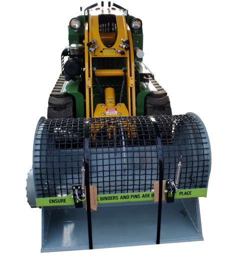 flip screen attachment skid steer|gravel bucket for skid steer.